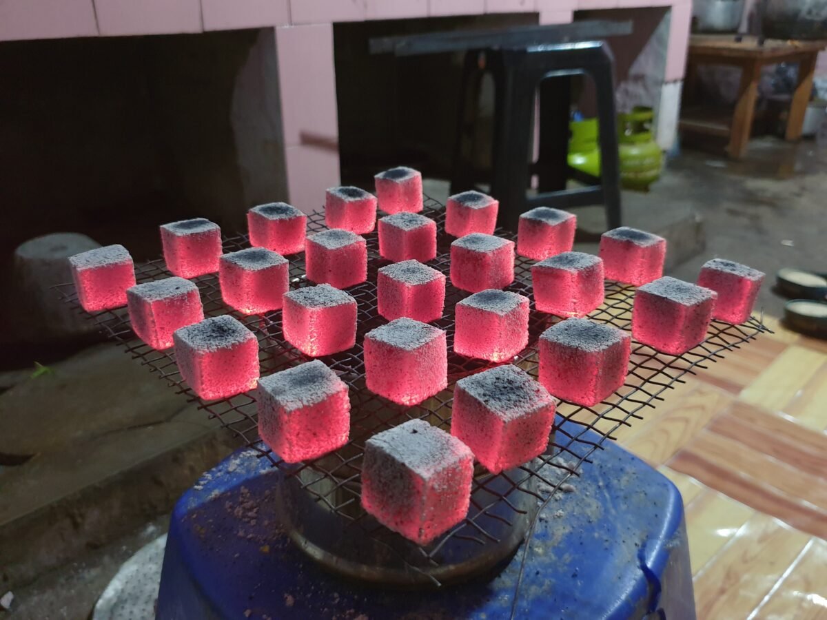 coconut charcoal briquette